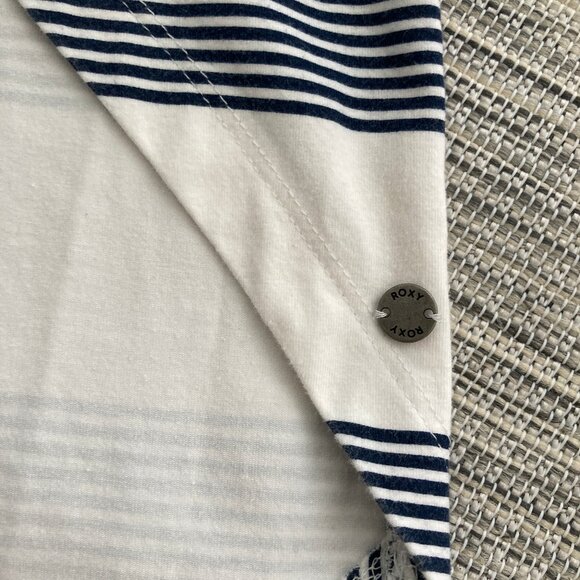 Roxy Ocean Stripe High Low Tulip Midi Skirt Medium - Picture 5 of 9